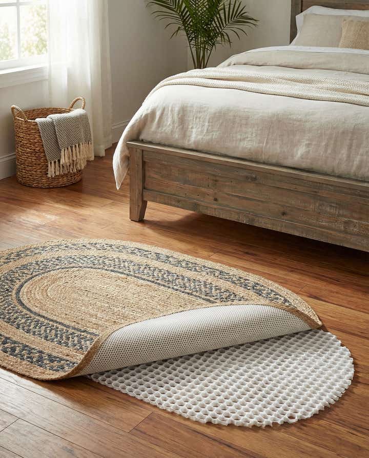 5' x 7' 10 Oval Non-Slip Rug Pad
