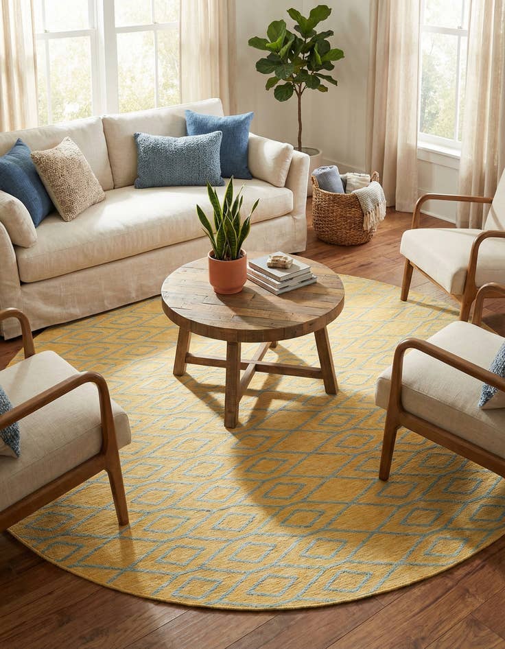 Detail image of 10' 8 x 10' 8  Washable Jill Zarin Turks and Caicos Indoor / Outdoor Round Rug