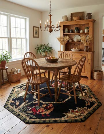 7' 10 x 7' 10 Pastoral Octagon Rug