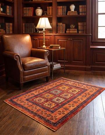 3' 7 x 4' 11 Kashkuli Wool Rug