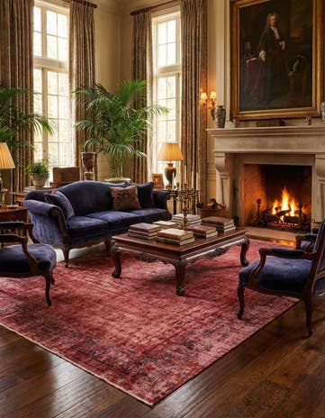 9' 7 x 13' 3 Vintage Royal Wool Rug