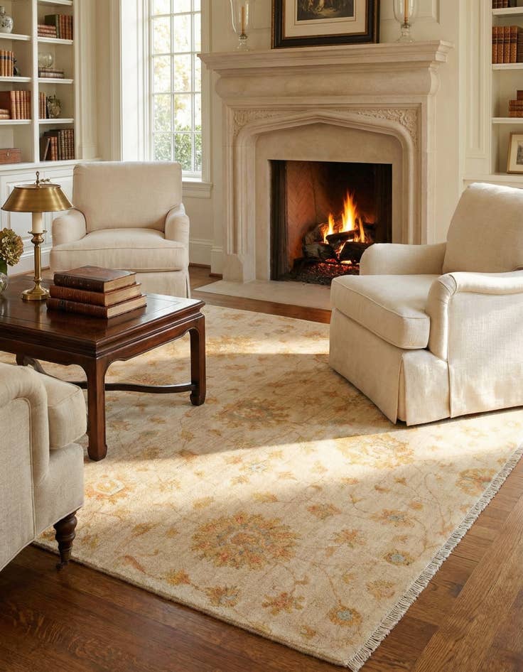 Detail image of 5' 9 x 7' 10 Ziegler Wool Rug