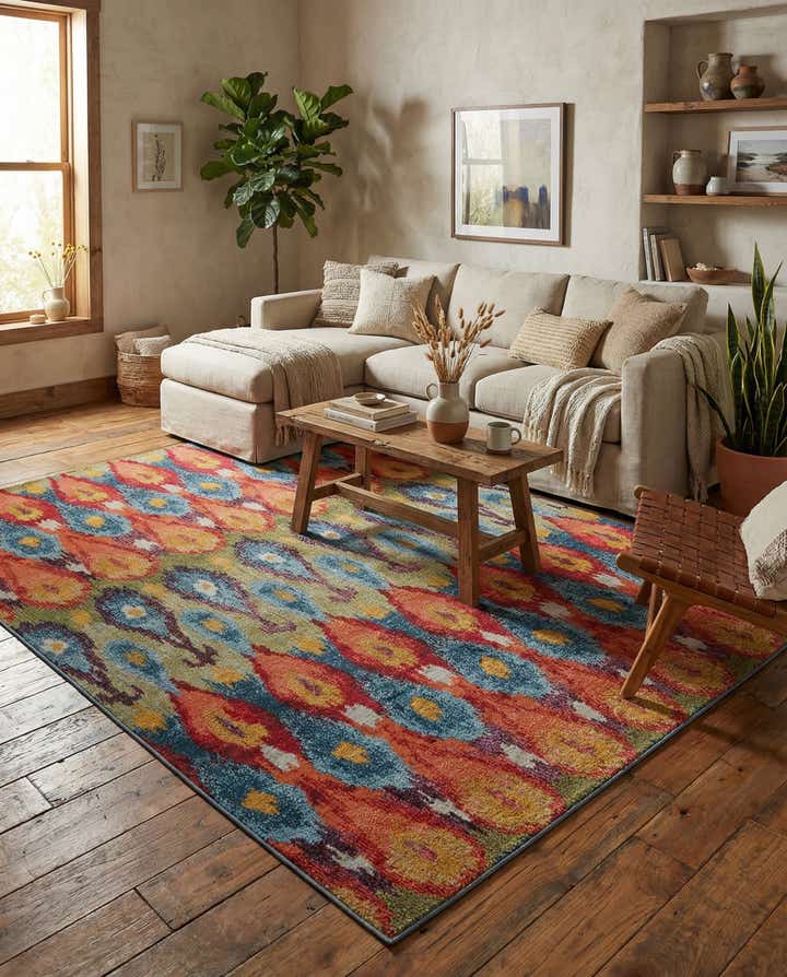 6' x 9' Easy-Clean Modern Indoor / Outdoor Rug