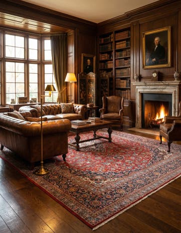 9' 2 x 12' 8 Kashan Rug