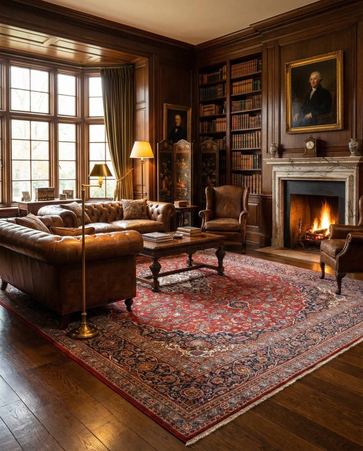 Detail image of 9' 2 x 12' 8 Kashan Rug