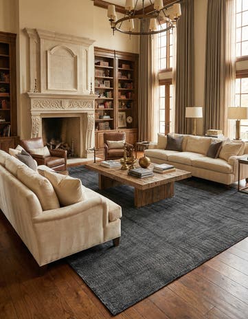 12' x 12' Hand Woven Jill Zarin English Manor Wool Square Rug