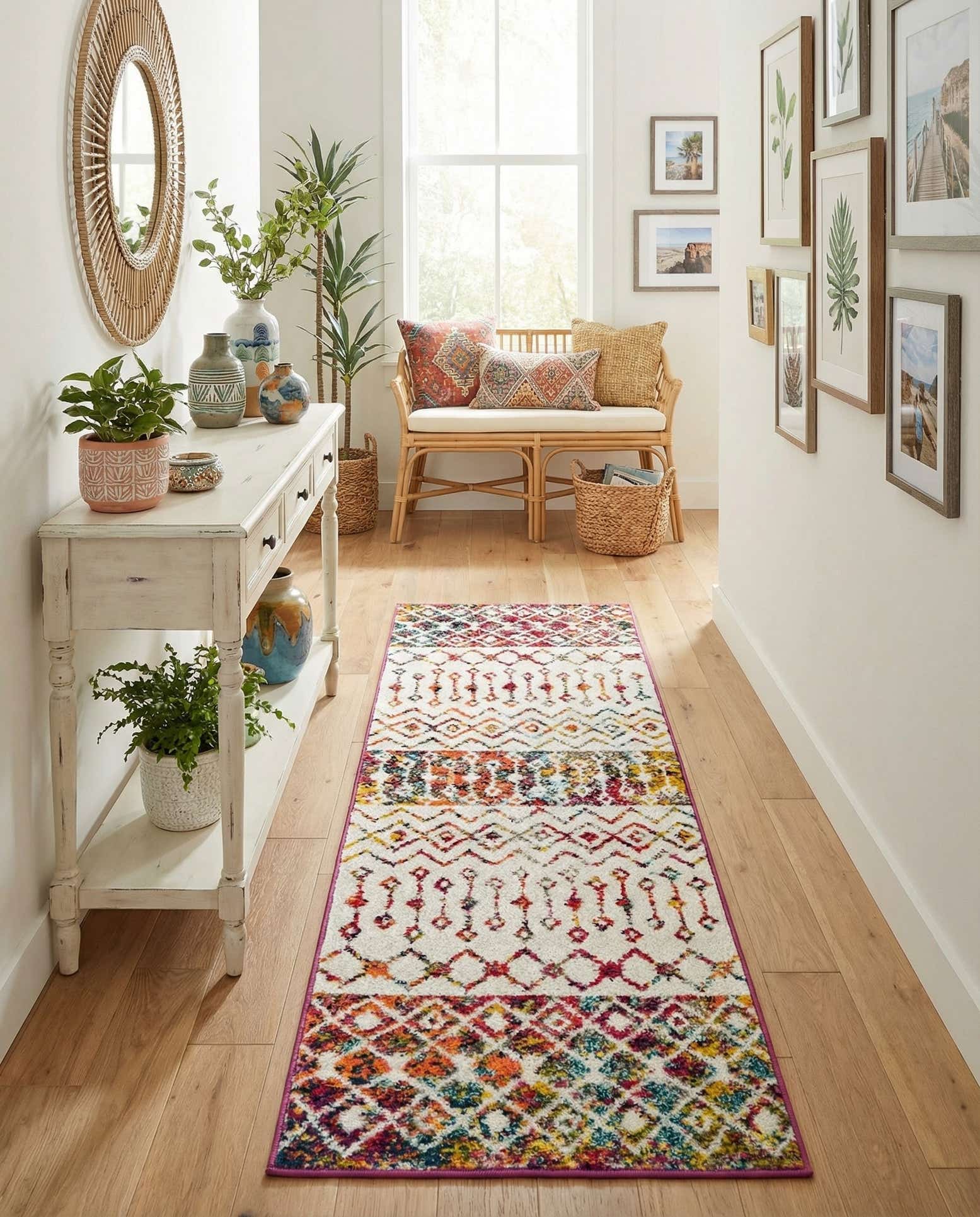 2' x 6' Moroccan Trellis Runner Rug