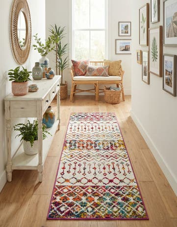 2' x 6' Moroccan Trellis Runner Rug