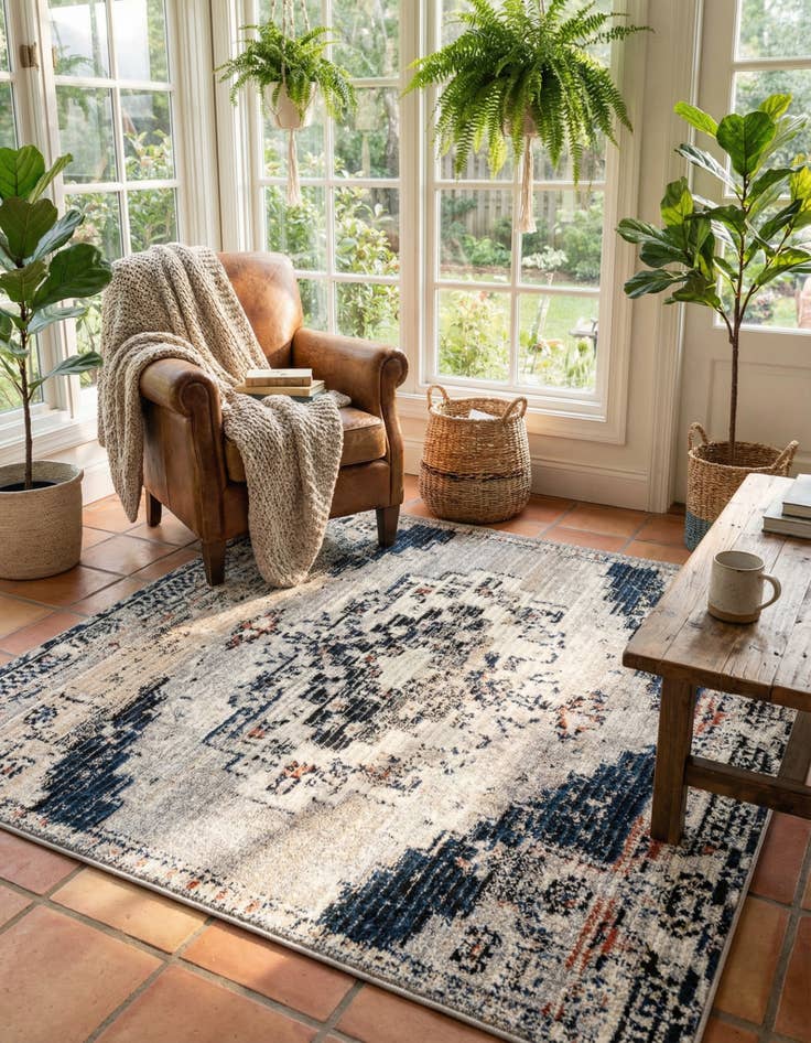 Detail image of  6' x 6' Tucson Square Rug