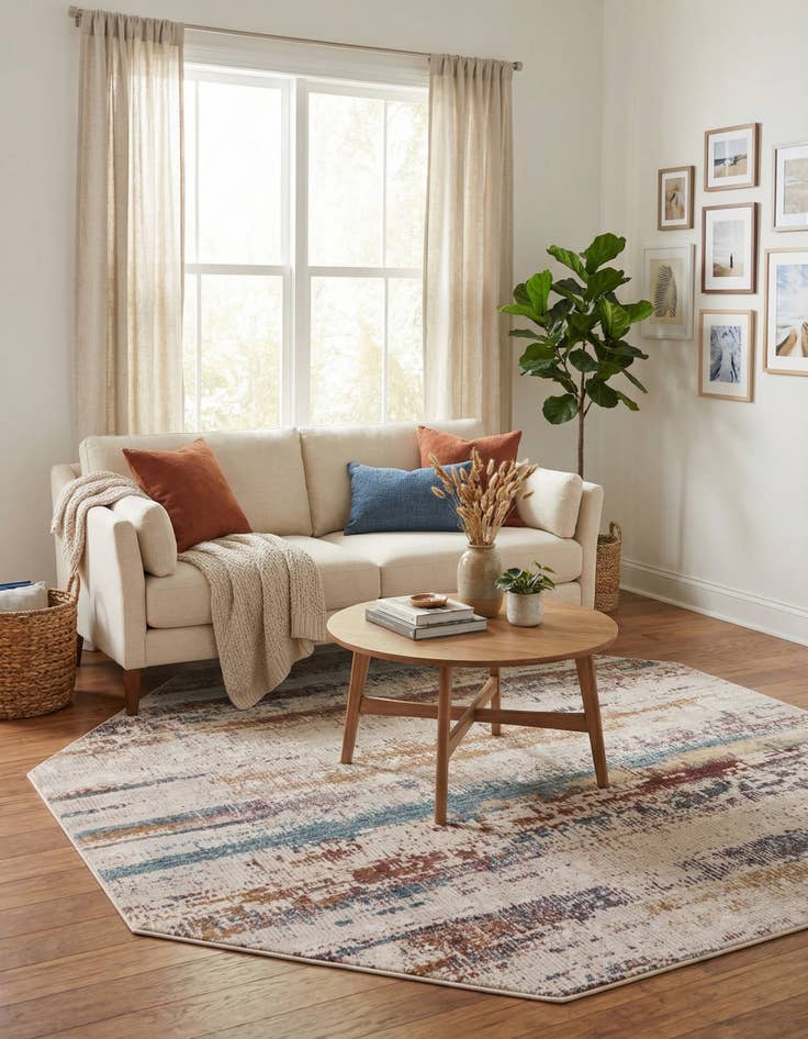 Detail image of 7' 10 x 7' 10 Deepa Octagon Rug