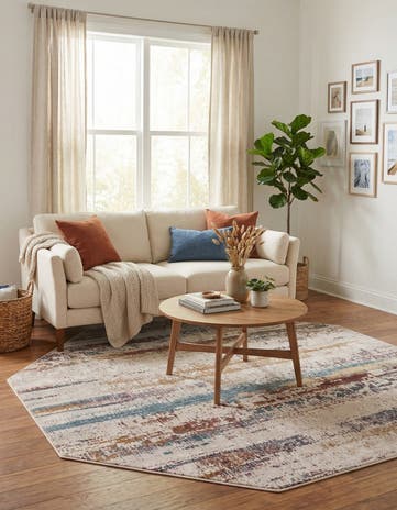 7' 10 x 7' 10 Deepa Octagon Rug
