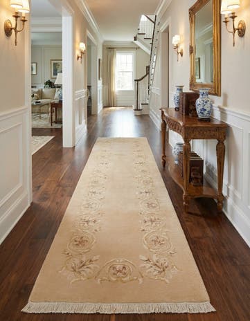 2' 9 x 9' 7 Hand Knotted Darya Wool Runner Rug