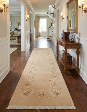2' 9 x 9' 7 Hand Knotted Darya Wool Runner Rug