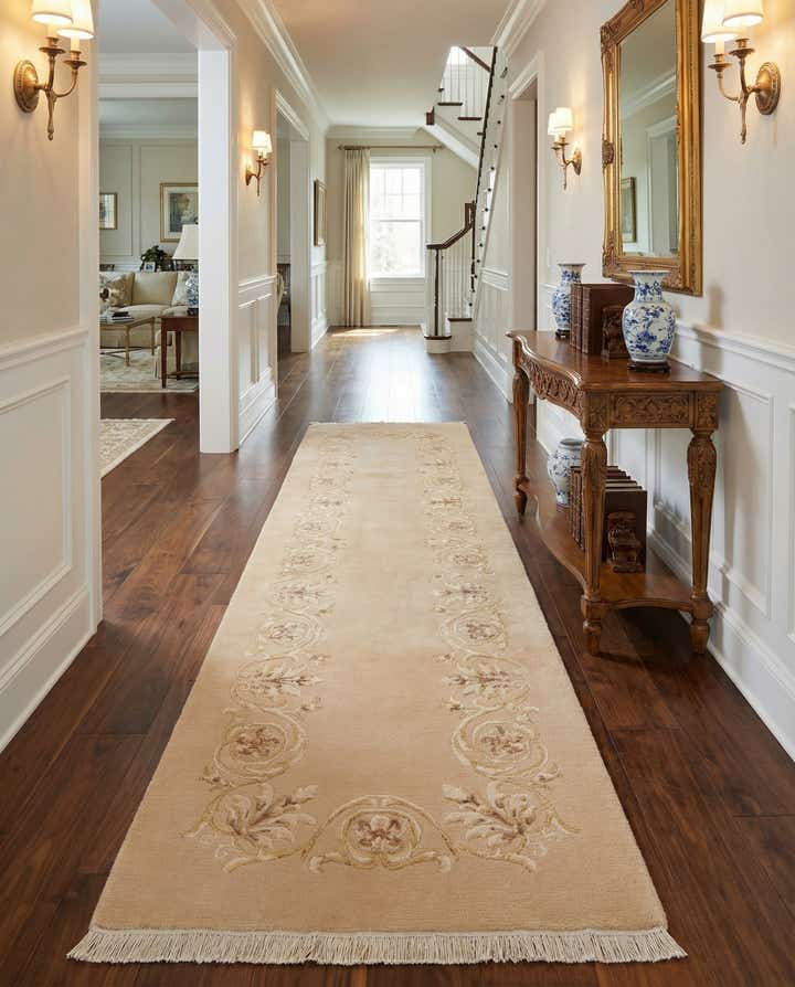2' 9 x 9' 7 Hand Knotted Darya Wool Runner Rug