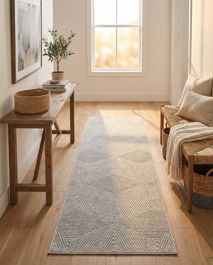 Detail image of 2' 7 x 10' Easy-Clean Sabrina Soto Indoor / Outdoor Runner Rug