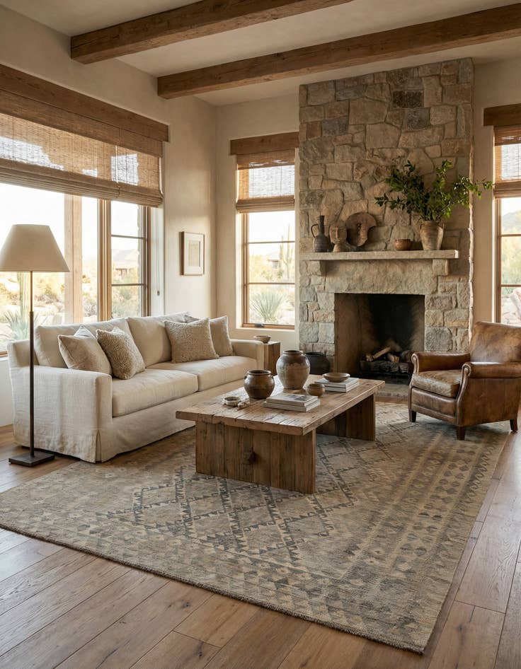 Detail image of 8' 6 x 11' 6  Hand Woven Kilim Maymana Wool Rug