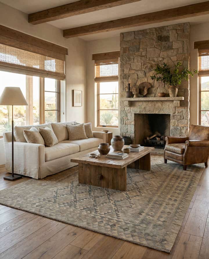 8' 6 x 11' 6 Hand Woven Kilim Maymana Wool Rug