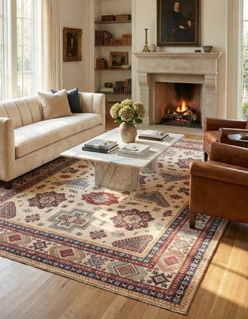 9' 2 x 11' 8 Hand Knotted Kazak Rug