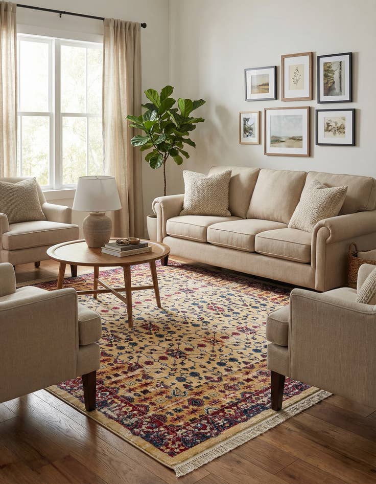 Detail image of  8' x 8' Kennedy Square Rug