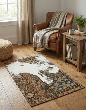 2' x 3' 6 Hand Knotted Ultra Vintage Persian Wool Rug