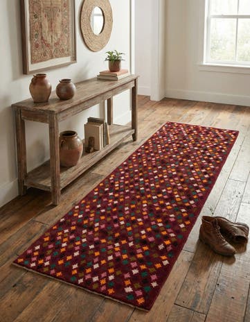 2' 11 x 9' 9 Hand Knotted Balouch Wool Runner Rug