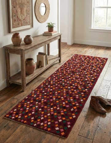 2' 11 x 9' 9 Hand Knotted Balouch Wool Runner Rug