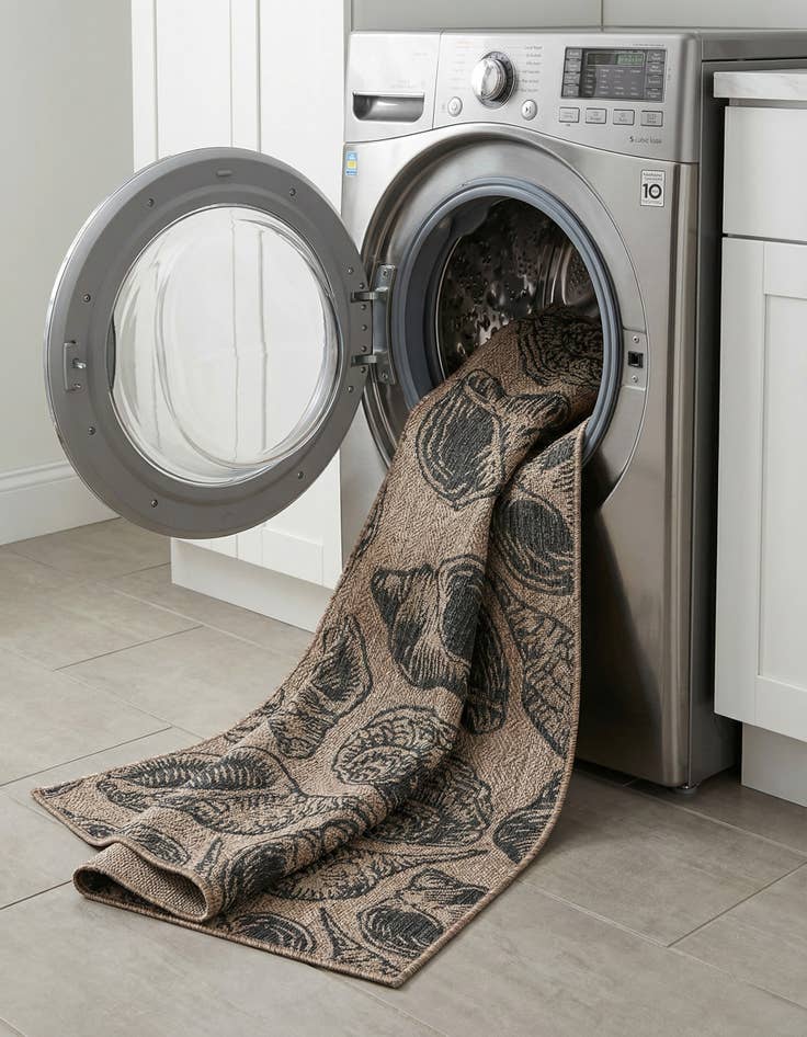 Detail image of  2' x 5' 3  Washable Coastal Indoor / Outdoor Runner Rug