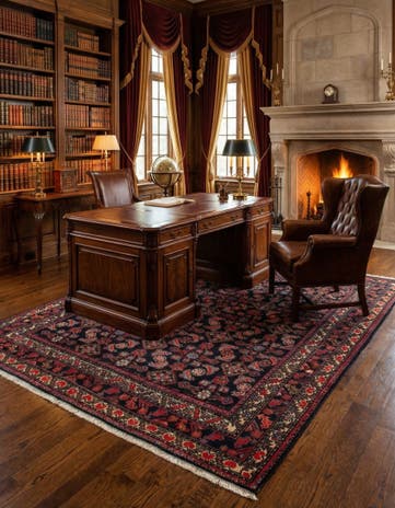 5' 3 x 6' Hand Knotted Armanibaff Persian Rug