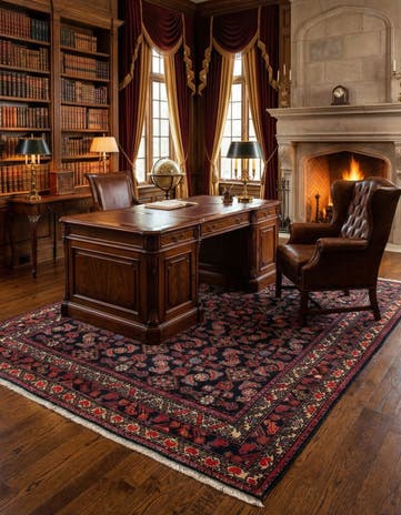 5' 3 x 6' Hand Knotted Armanibaff Persian Rug