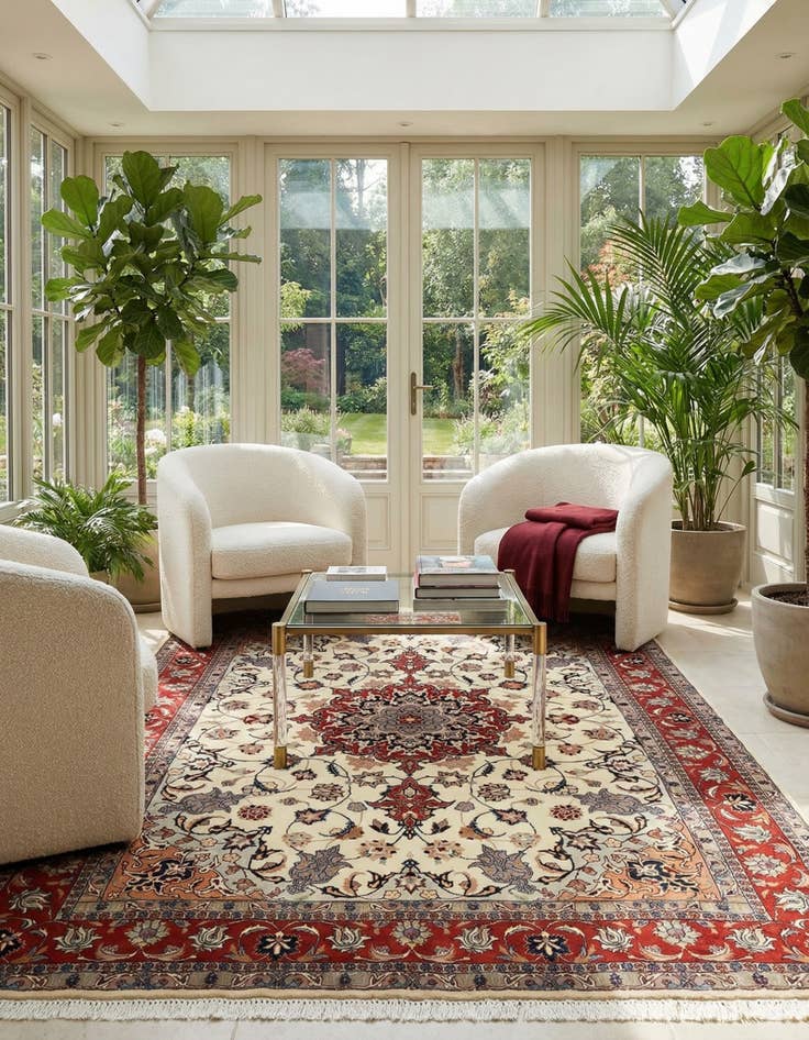 Detail image of 5' 1 x 6' 10 Tabriz Rug