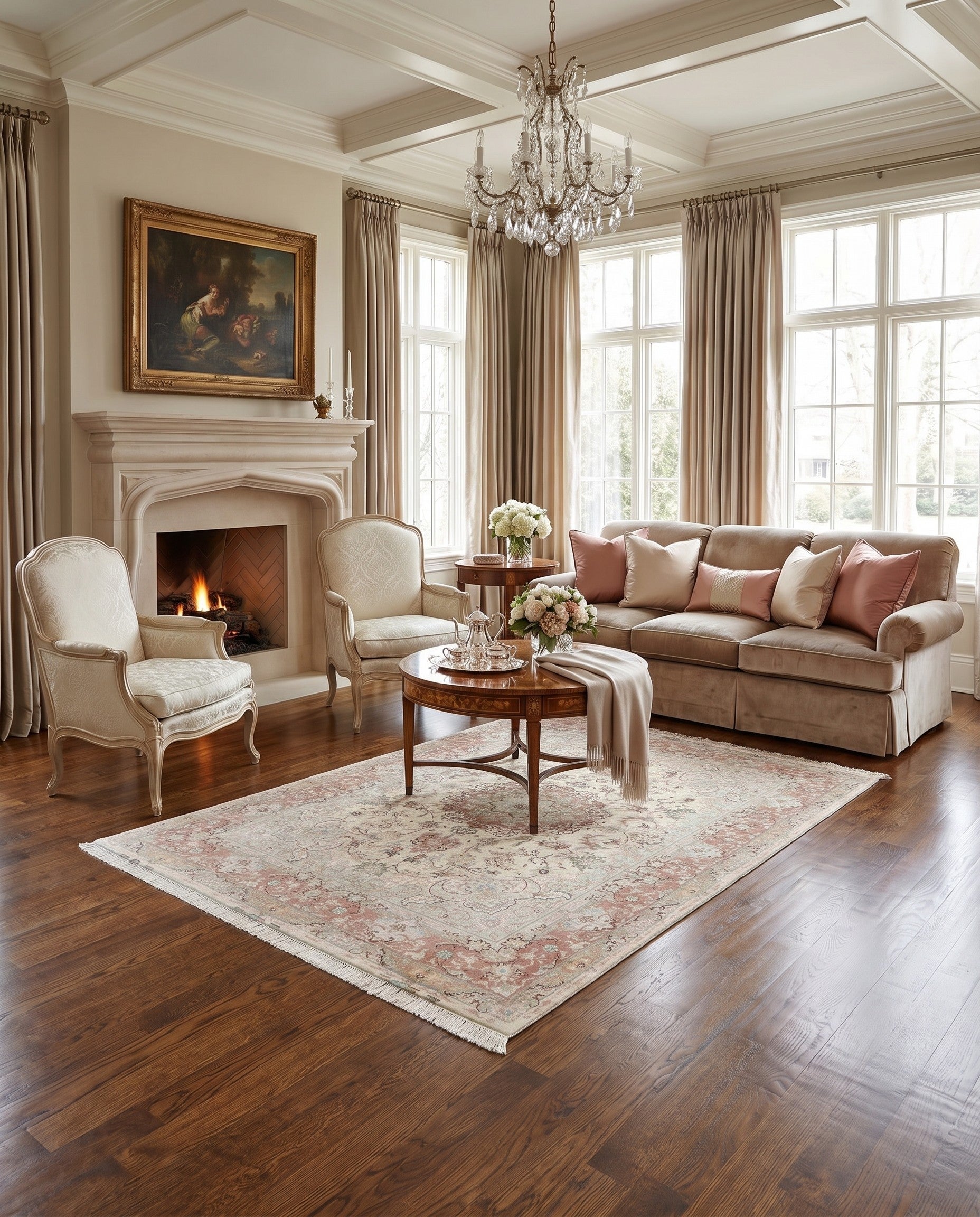 4' 11 x 7' Tabriz Rug