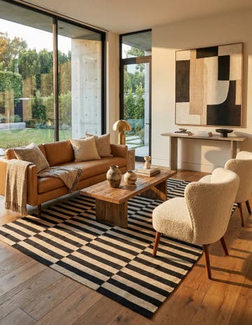 5' 8 x 7' 7 Hand Woven Kilim Modern Wool Rug