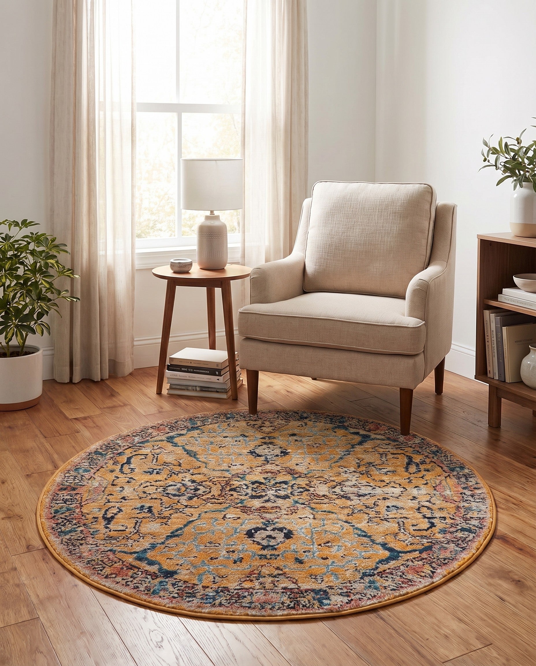 3' 3 x 3' 3 Lola Round Rug