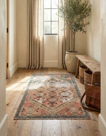 2' 8 x 5' 4 Hand Knotted Ultra Vintage Persian Wool Rug