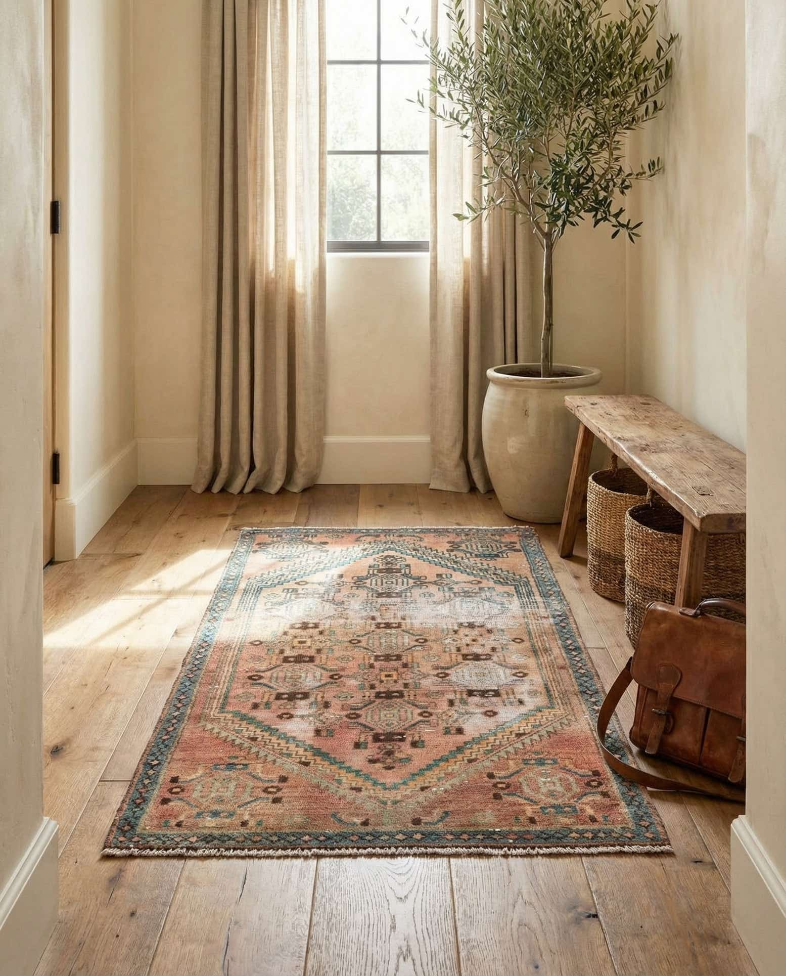 2' 8 x 5' 4 Hand Knotted Ultra Vintage Persian Wool Rug