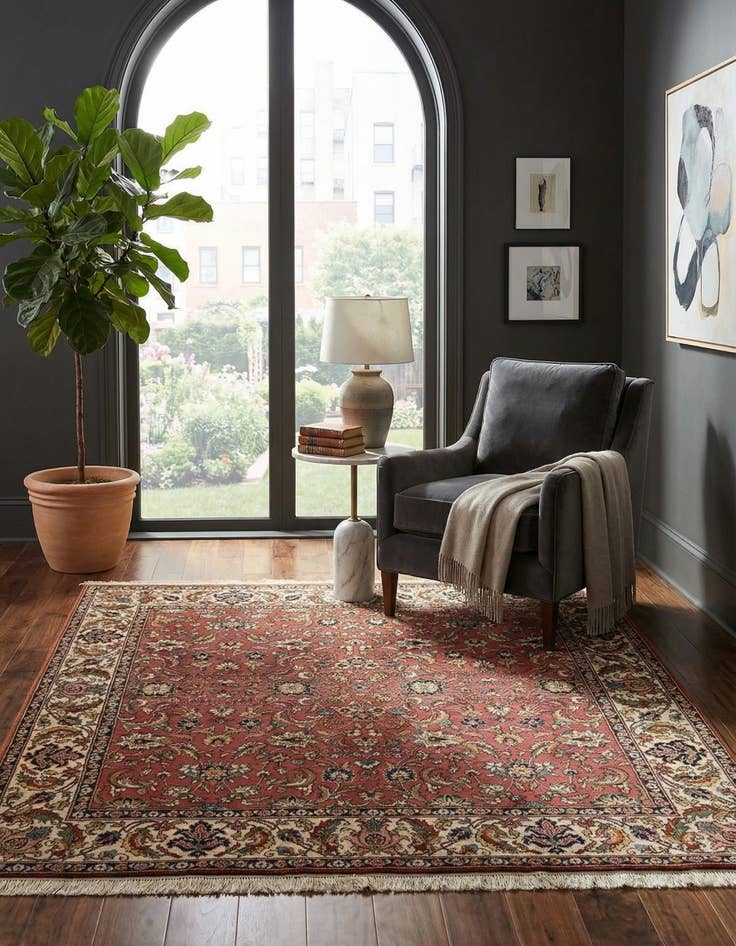 Detail image of 7' 7 x 7' 7 Tabriz Square Rug