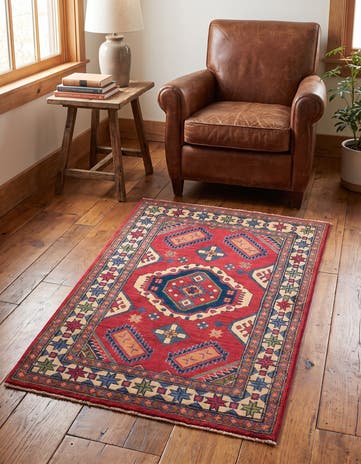2' 8 x 4' 2 Hand Knotted Kazak Rug