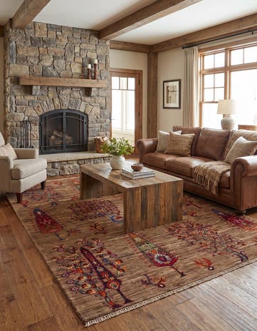 5' 1 x 6' 8 Hand Knotted Ariana Ziegler Rug