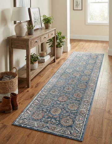 Blue Nyla Runner Rug