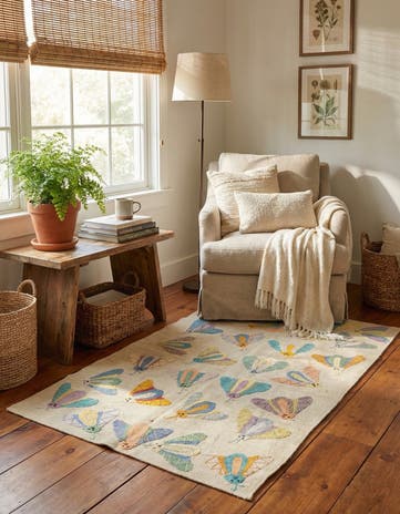 3' x 4' 8 Hand Woven Kilim Suzani Wool Rug