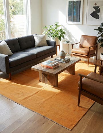 6' 9 x 9' 9 Hand Woven Kilim Modern Wool Rug