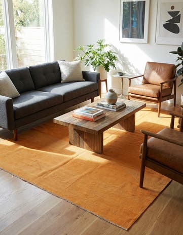 6' 9 x 9' 9 Hand Woven Kilim Modern Wool Rug