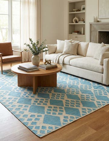 8' 9 x 9' 8 Hand Woven Kilim Modern Wool Rug