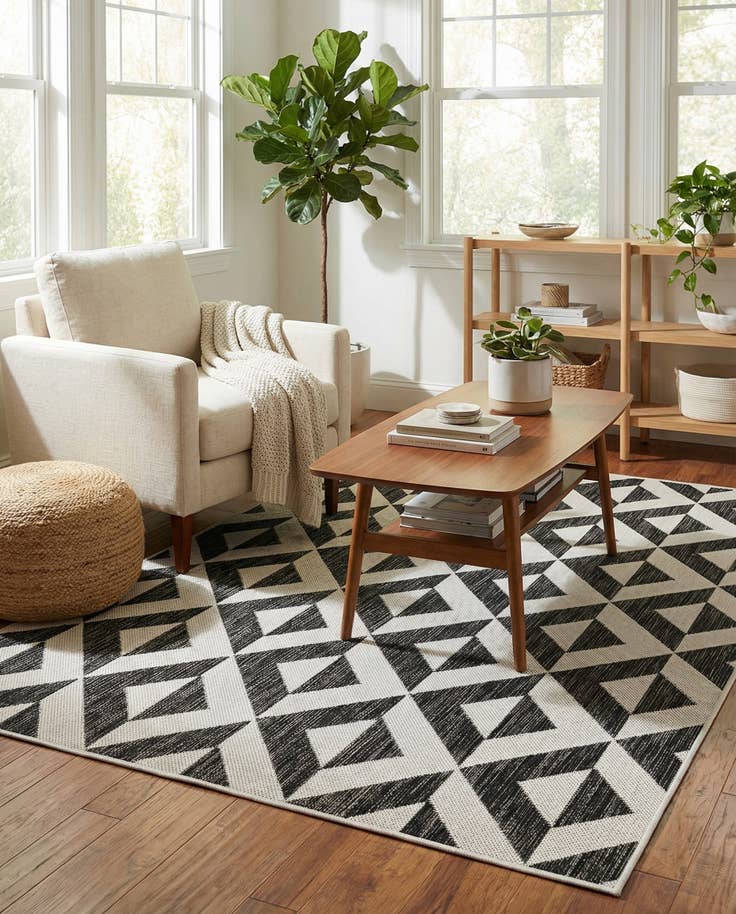 Detail image of 4' x 6' Easy-Clean Jill Zarin Napa Indoor / Outdoor Rug