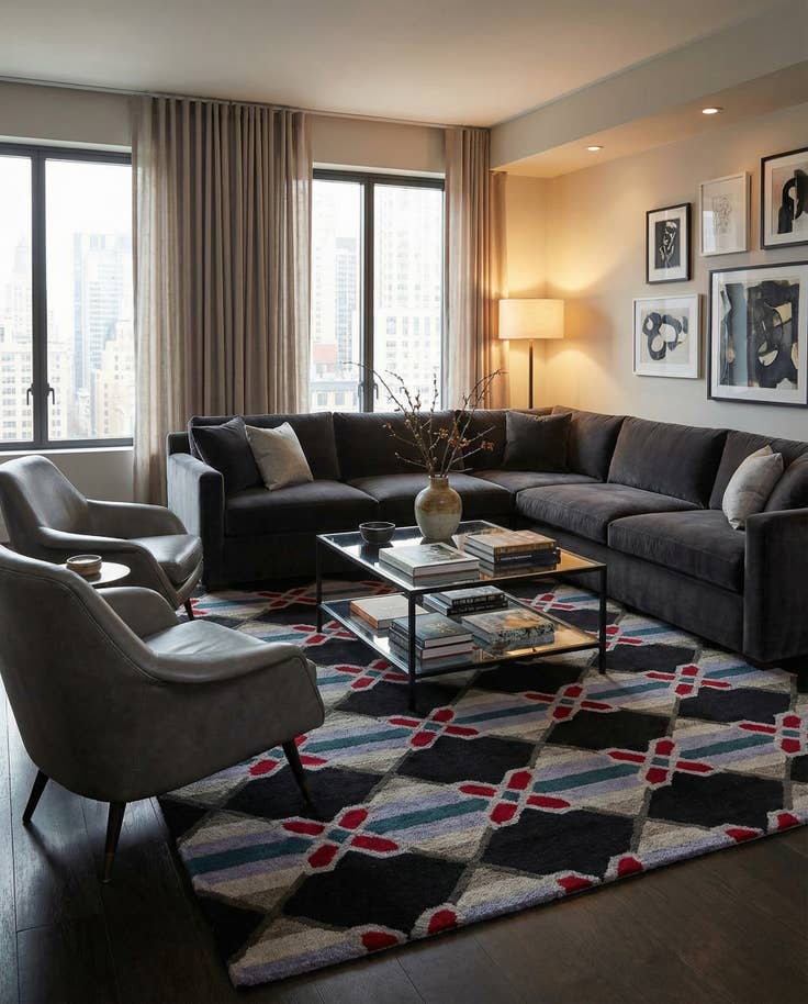 Detail image of 8' x 10' Luna Wool Rug