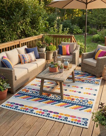 6' x 9' Easy-Clean Aruba Indoor / Outdoor Rug