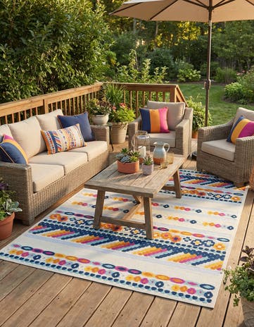 6' x 9' Easy-Clean Aruba Indoor / Outdoor Rug