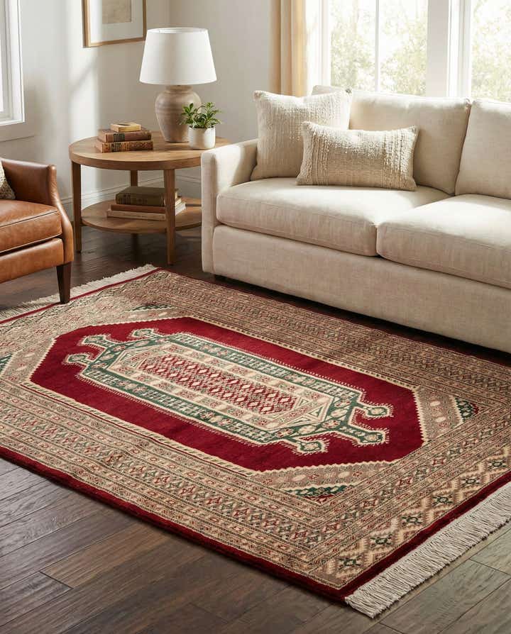 125cm x 190cm Handgeknüpft Bokhara Orientalisch Teppich