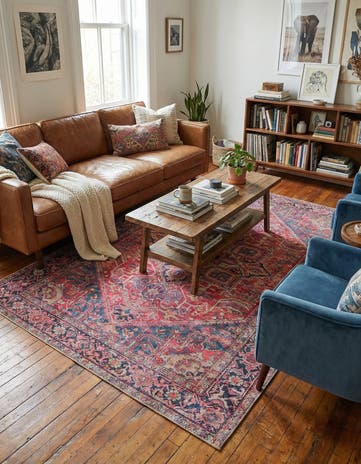 6' x 9' Washable Timeless Rug