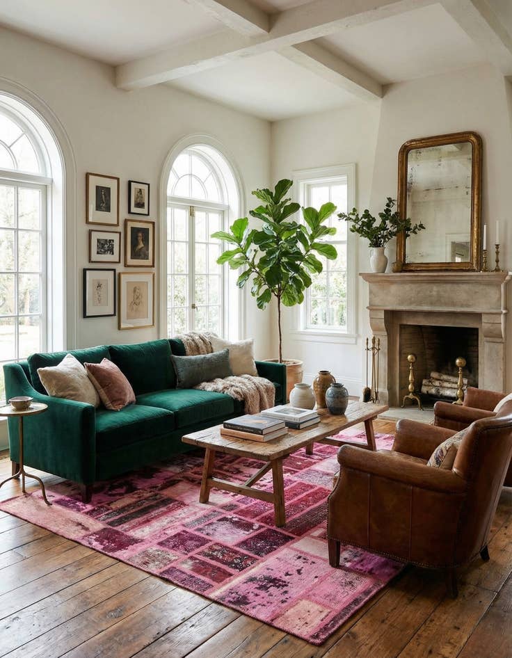 Detail image of 6' x 7' 6  Hand Knotted Ultra Vintage Persian Wool Rug